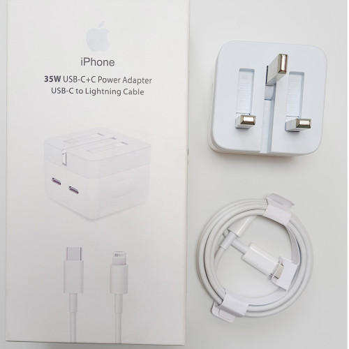 35 W Usb-C+C Power Adapter Usb-C To Lightning Cable [Three Pin]